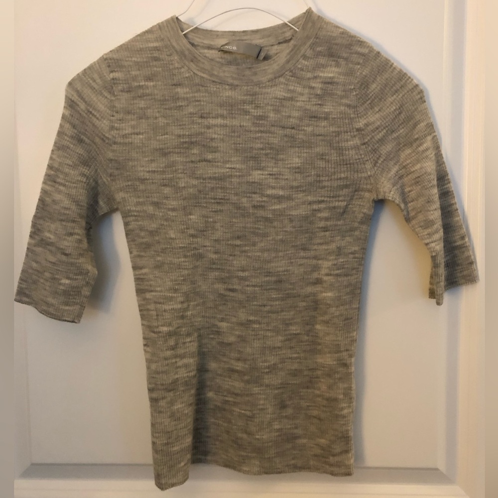 VINCE 100% Wool Ribbed Sweater XS
